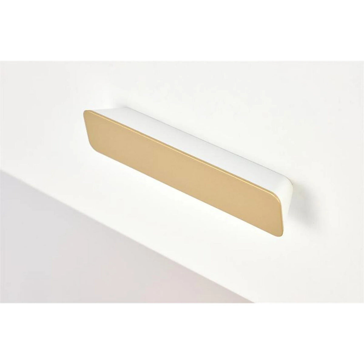 Noptiera SILVIA, alb/auriu, PAL laminat/polipropilena, 40x40x52 cm