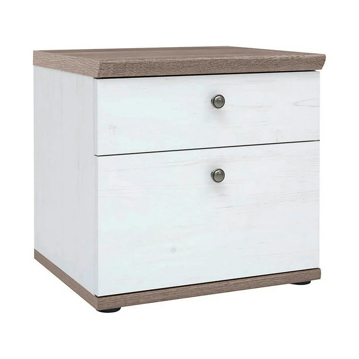 Noptiera STOCKHOLM, pin alb andersen/stejar sonoma, PAL, 48x43x47 cm