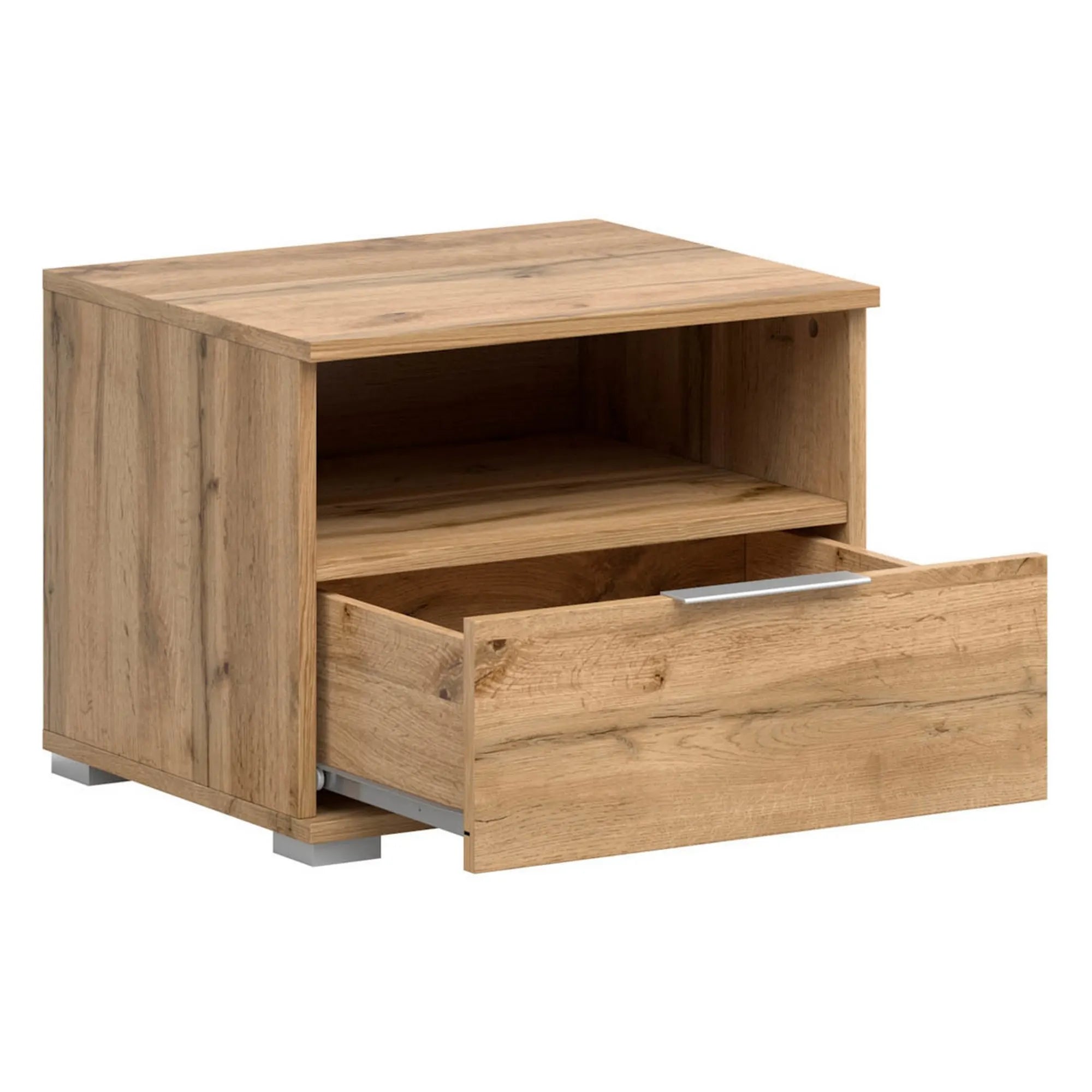 Noptiera ZELE, stejar wotan, PAL, 50x41x39 cm