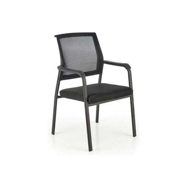 Scaun BERGEN, negru, stofa clasica/metal, 58x60x90 cm
