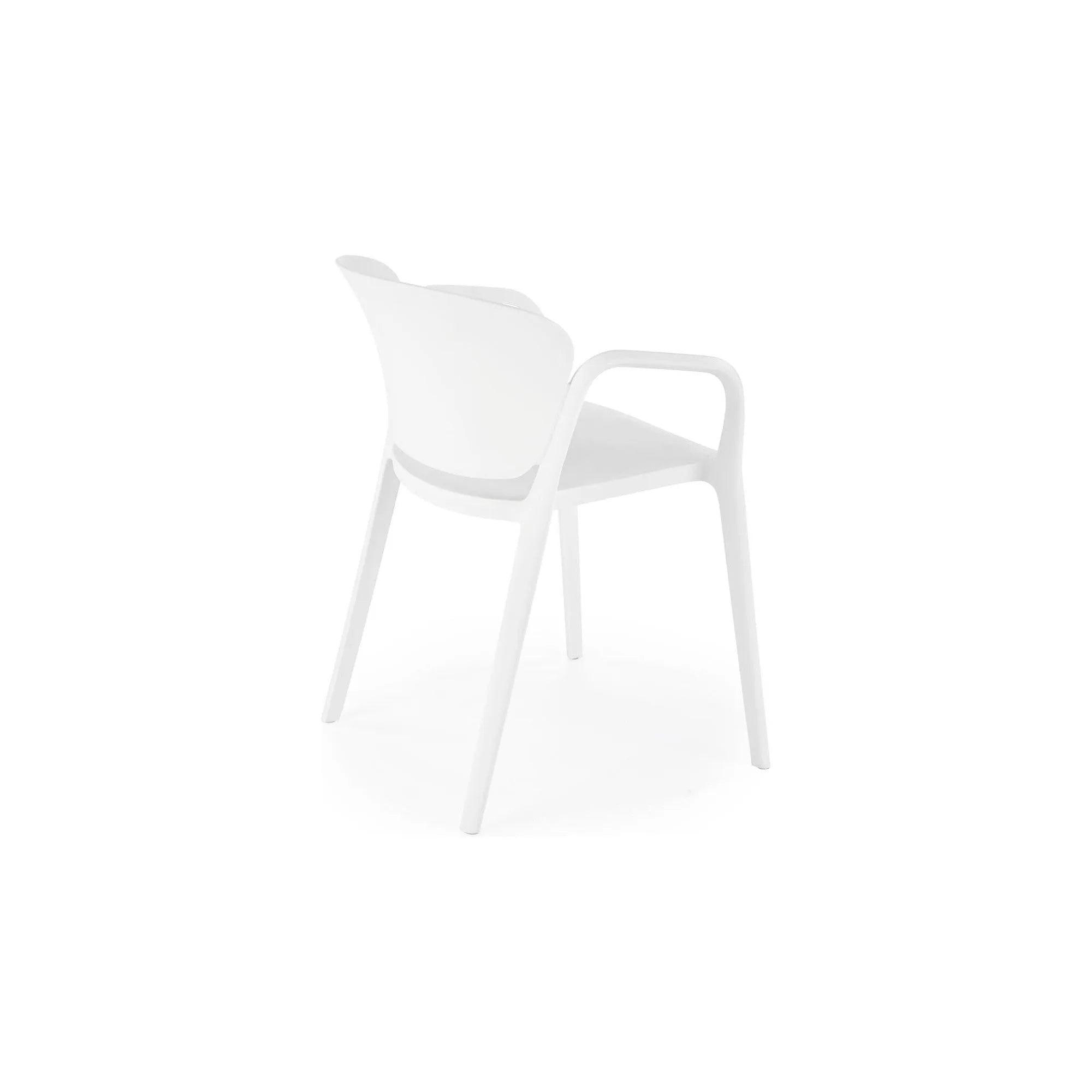 Scaun K491, alb, polipropilena, 60x56x76 cm