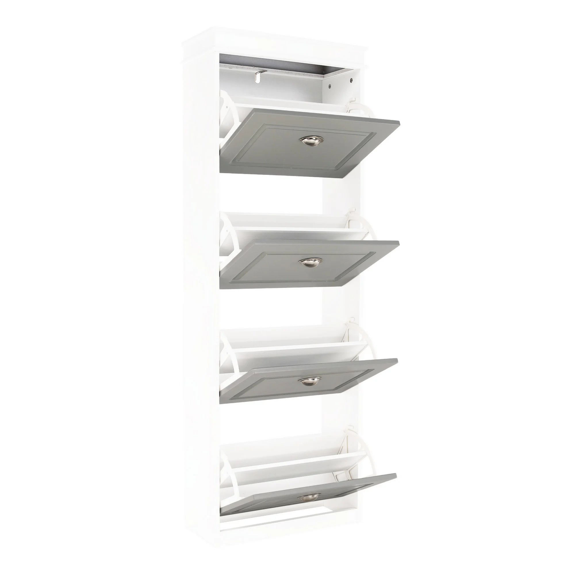 Pantofar SEBER TYP 3, gri/alb, PAL, 54x24x152 cm