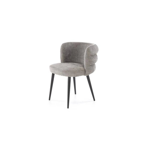 Scaun K575, gri - Cremona 96, stofa catifelata/otel, 62x64x79 cm