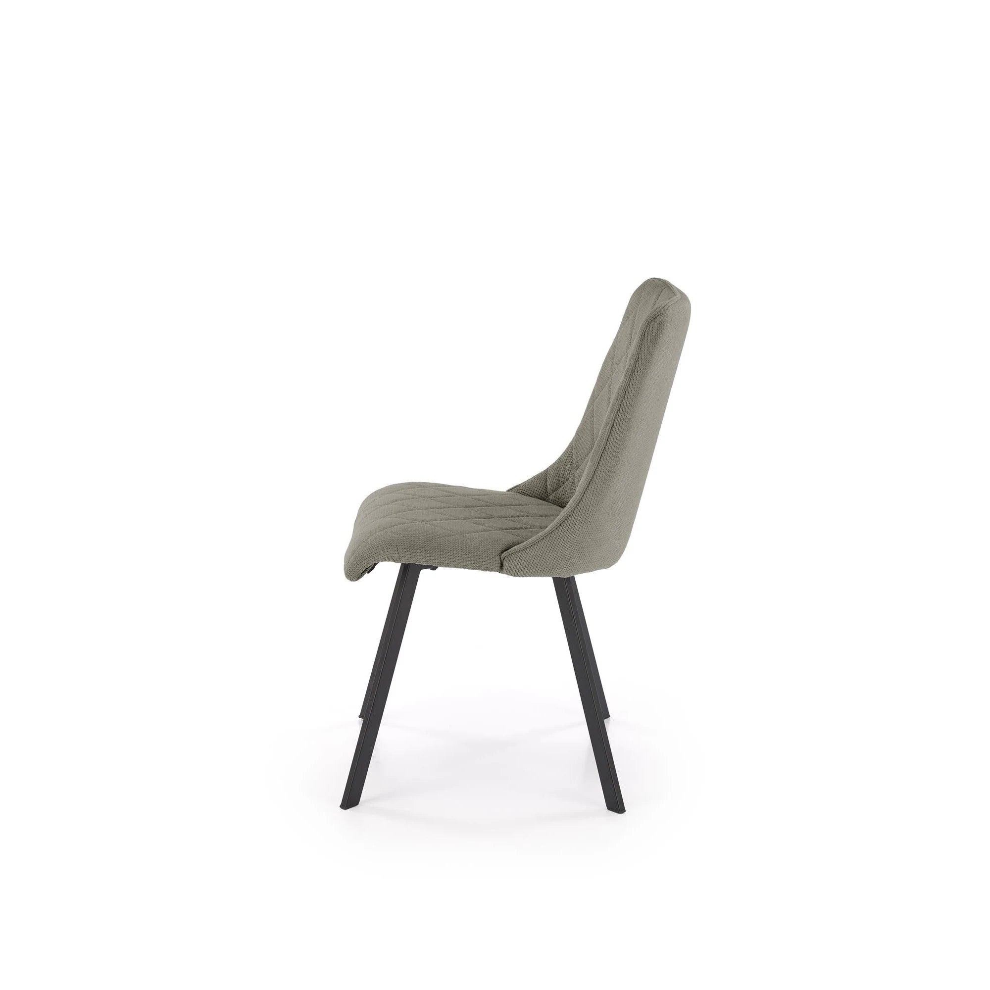 Scaun K561, verde/negru, stofa clasica/metal, 44x58x85 cm