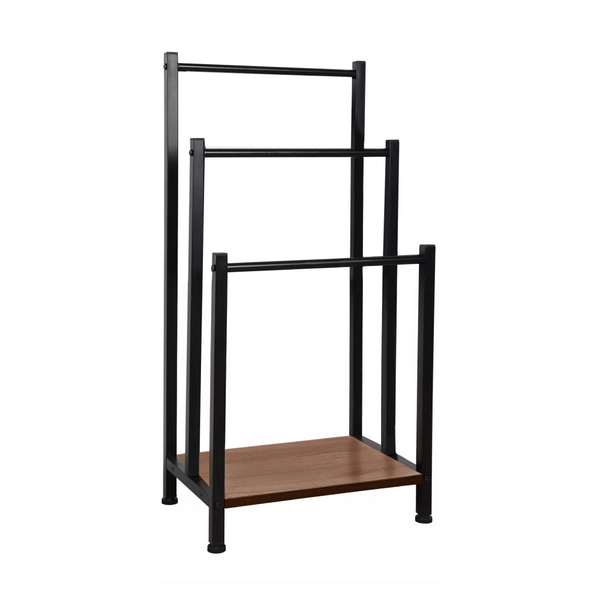 Stander prosoape OGIN, negru, metal, 42x28x80 cm