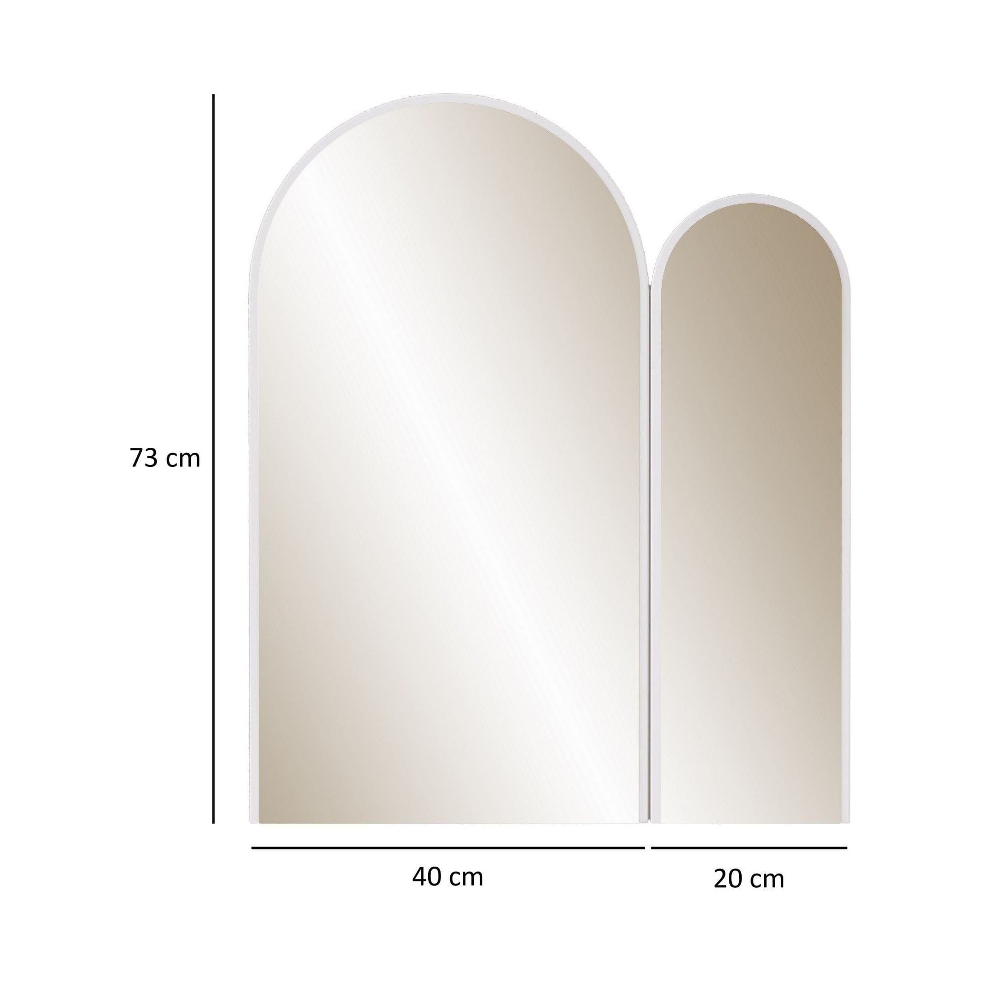Oglinda 552NOS1233, alb, 60x2x73 cm