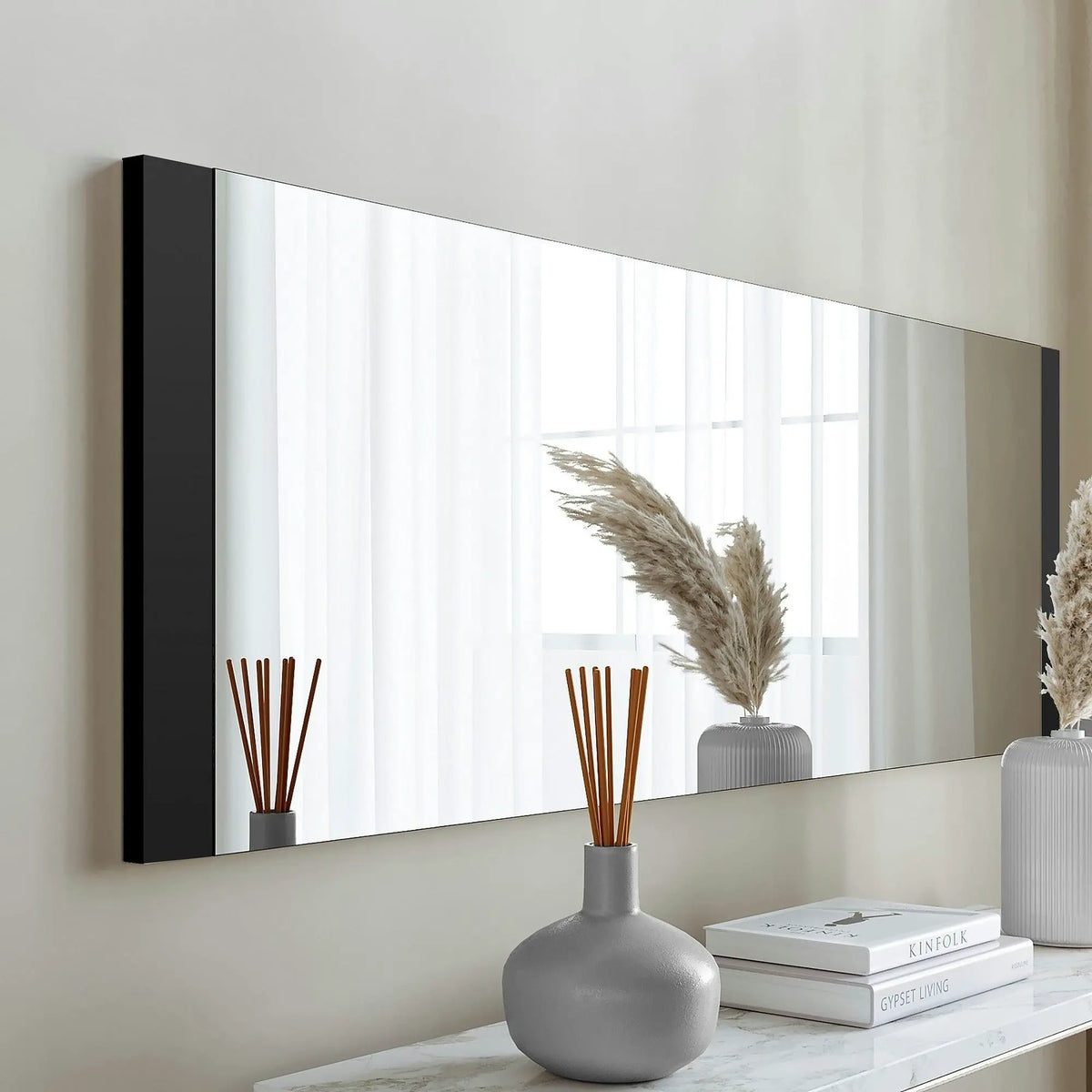 Oglinda 552NOS2212, negru, 120x40 cm