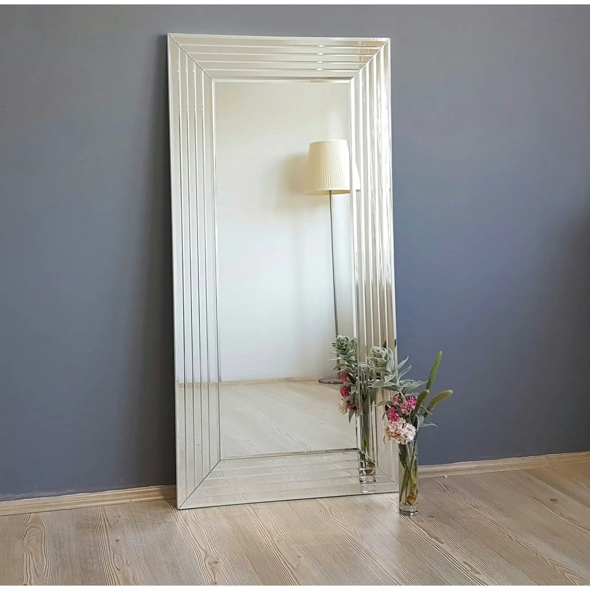 Oglinda A305D, argintiu, 60x100 cm