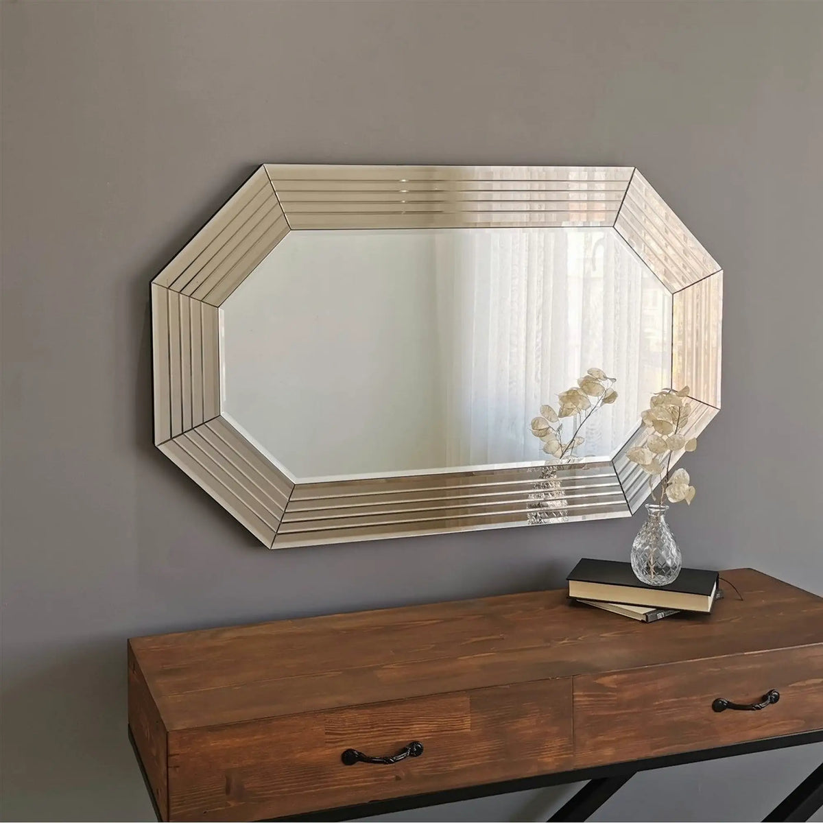 Oglinda A312Y, bronz, 100x3x60 cm