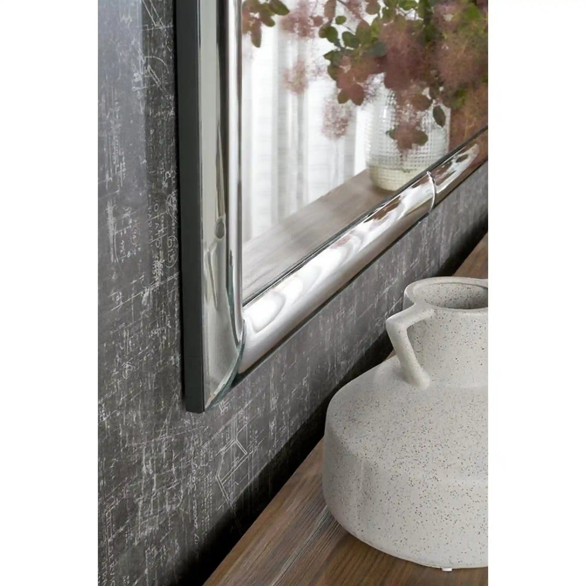 Oglinda ABISSO, argintiu, 72x162 cm