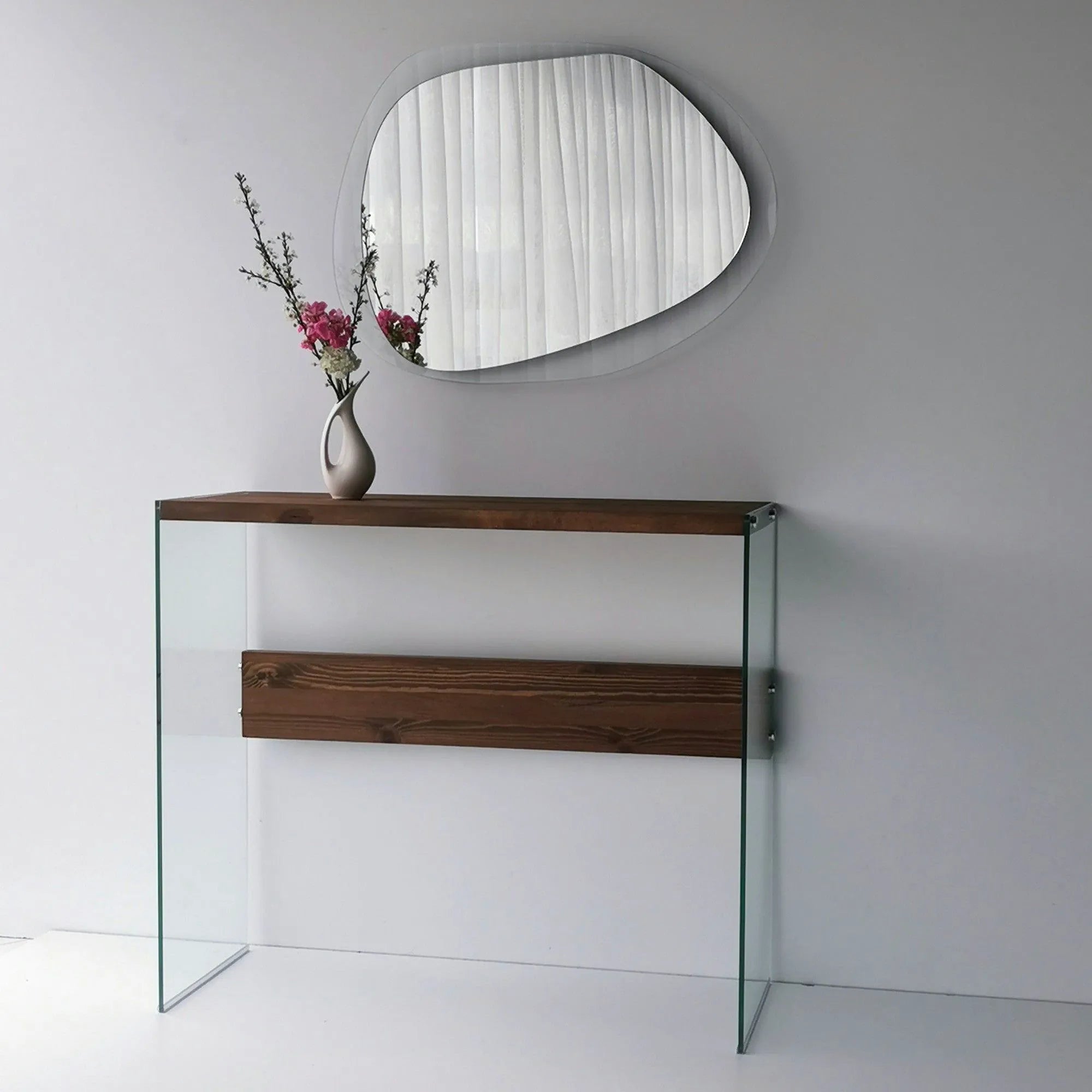 Oglinda AQUA A342, transparent, sticla securizata, 75x55 cm