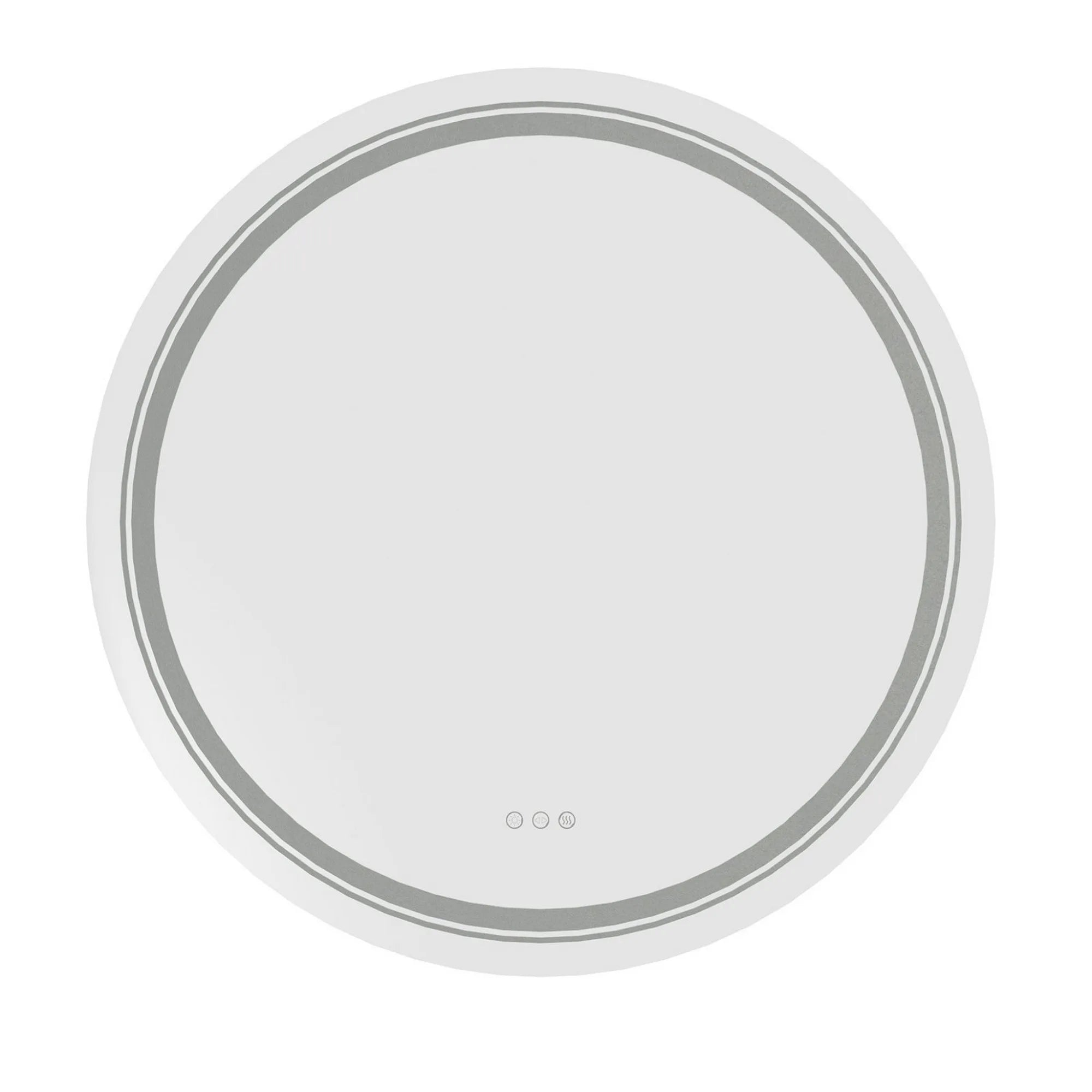 Oglinda baie DOVER, argintiu, 80x80 cm