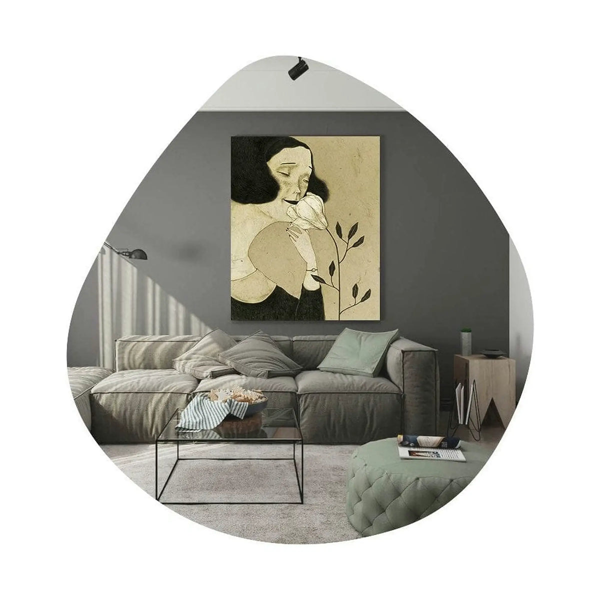 Oglinda BESSO, 60x2x60 cm