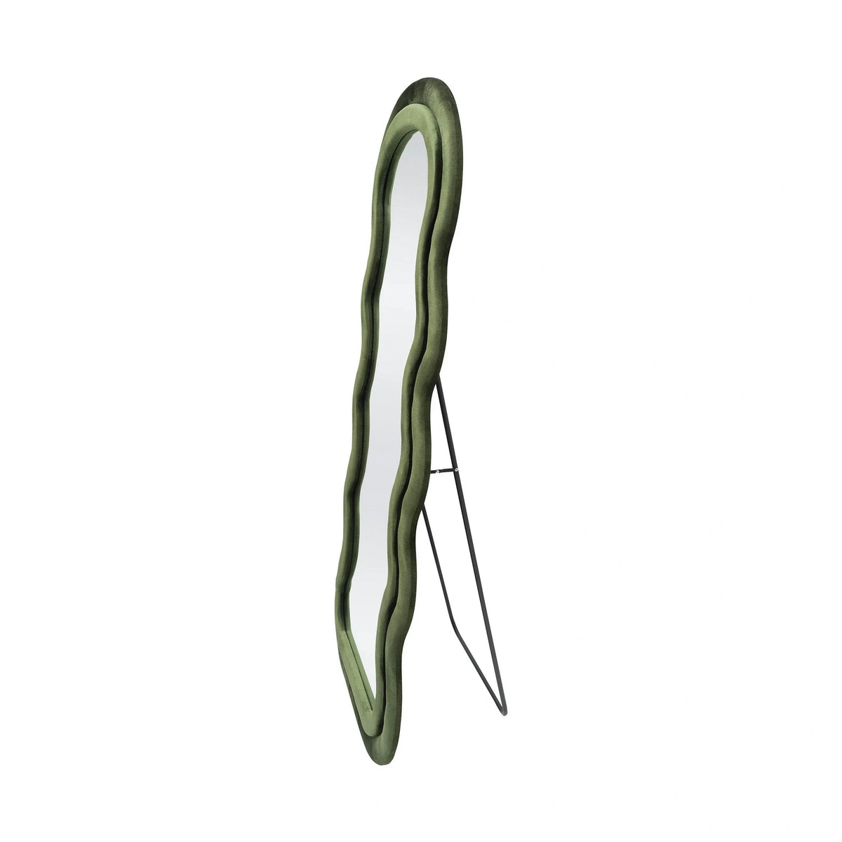 Oglinda CONFETTO, verde olive, stofa catifelata, 70x160 cm