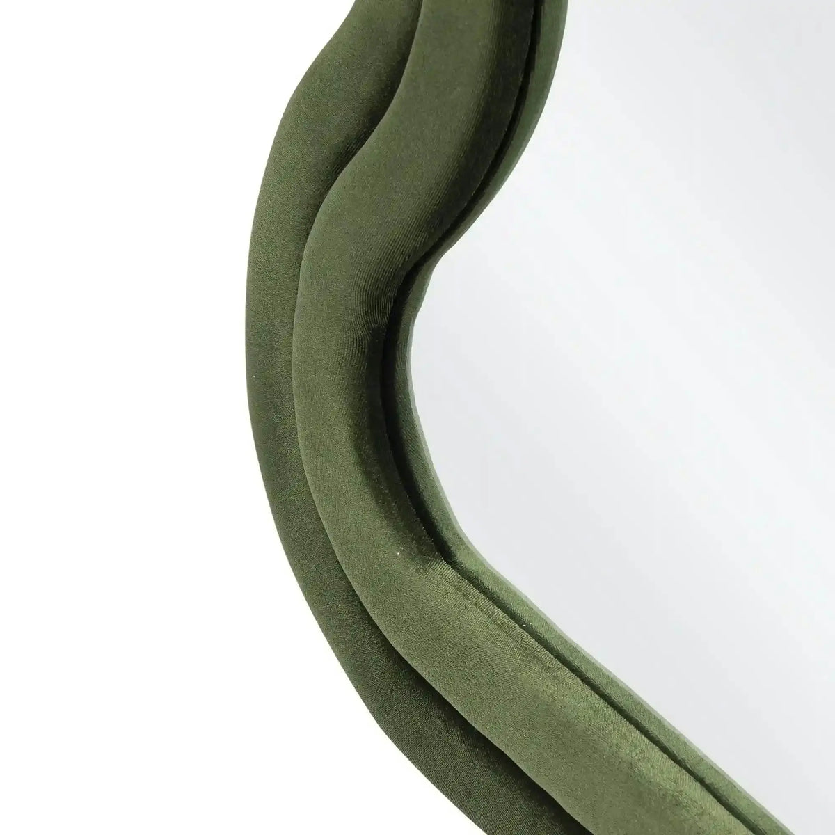 Oglinda CONFETTO, verde olive, stofa catifelata, 70x160 cm