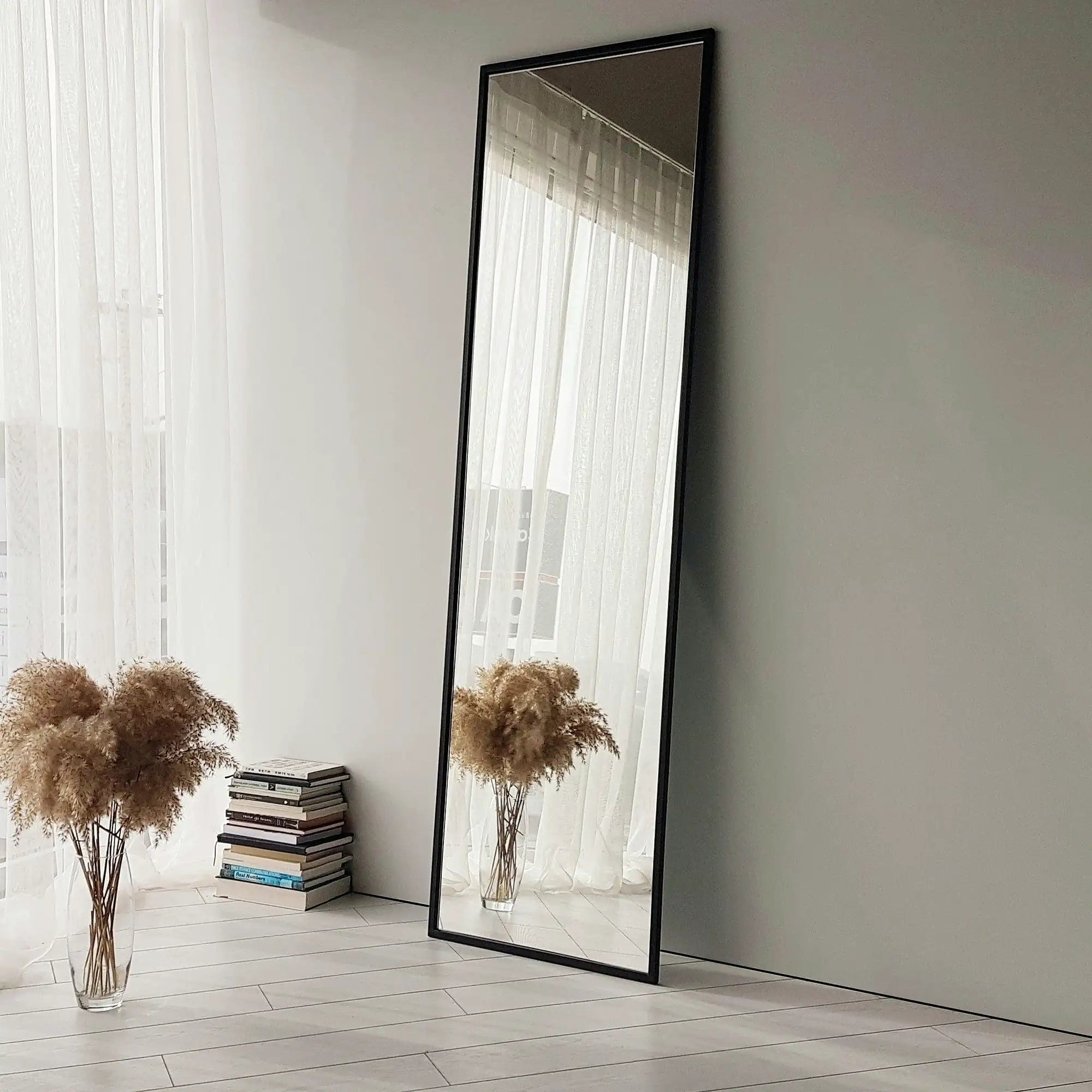 Oglinda COOL ANYA, negru, metal, 50x60x170 cm
