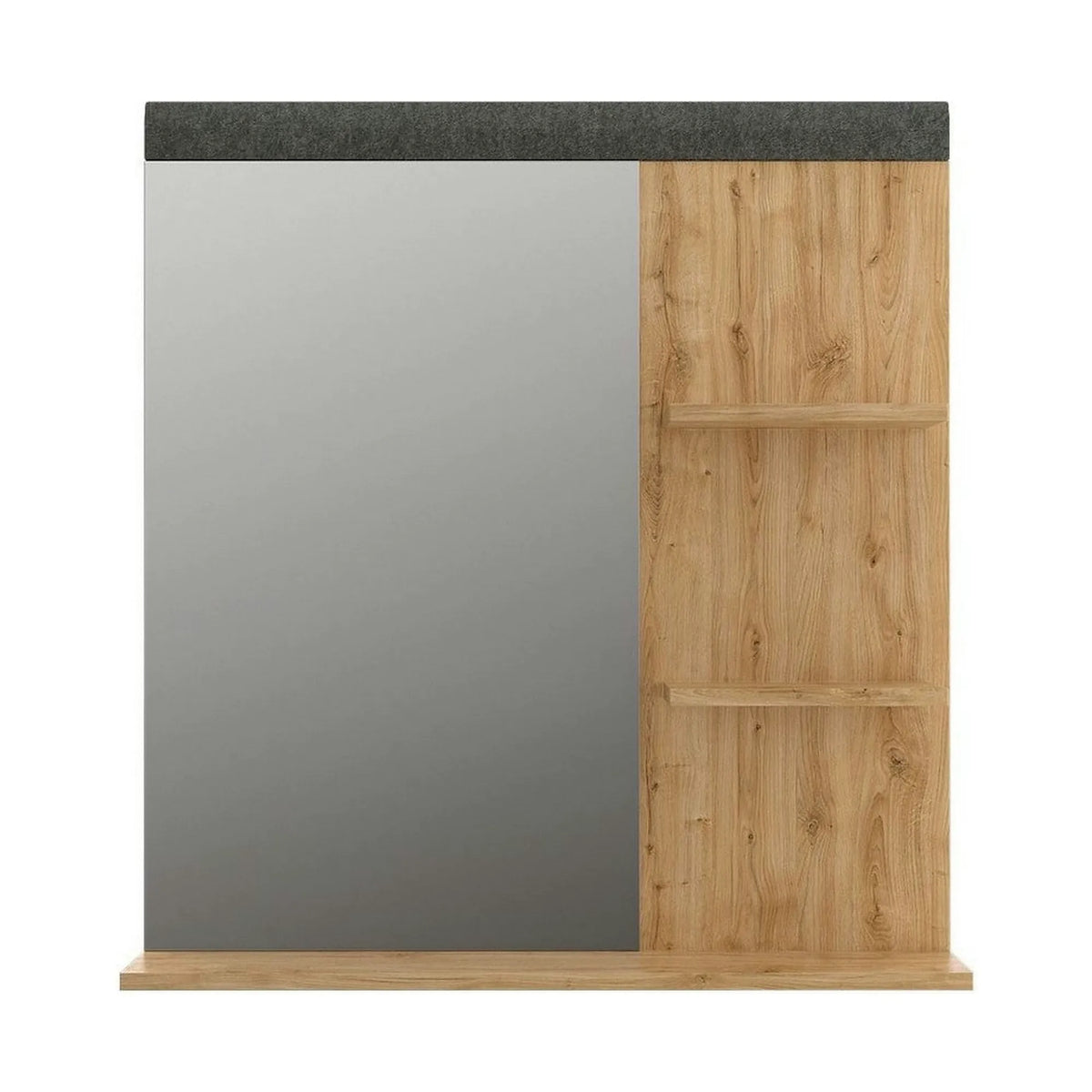Oglinda GRACE, stejar, PAL laminat, 79x16x85 cm