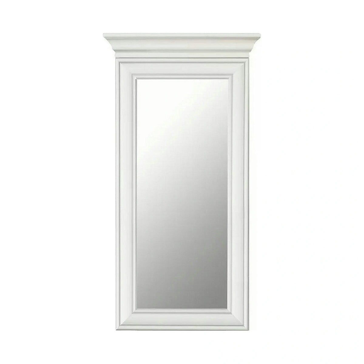 Mobilier hol cu oglinda IDENTO 4, alb, PAL melaminat, format din 4 piese