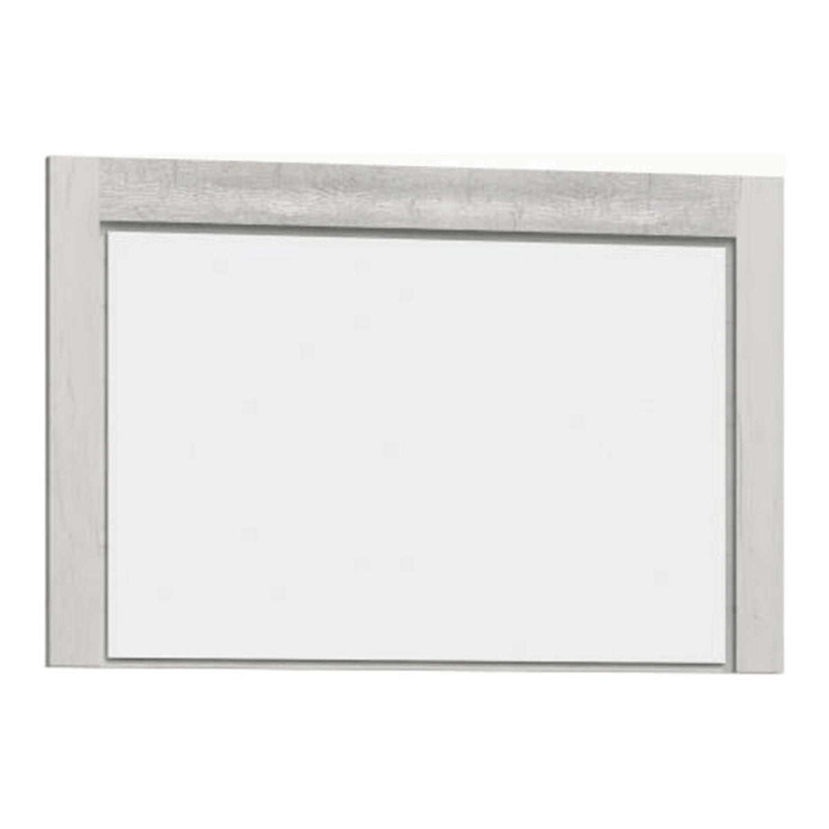 Oglinda INFINITY I-12, frasin alb, PAL melaminat, 120x2x80 cm