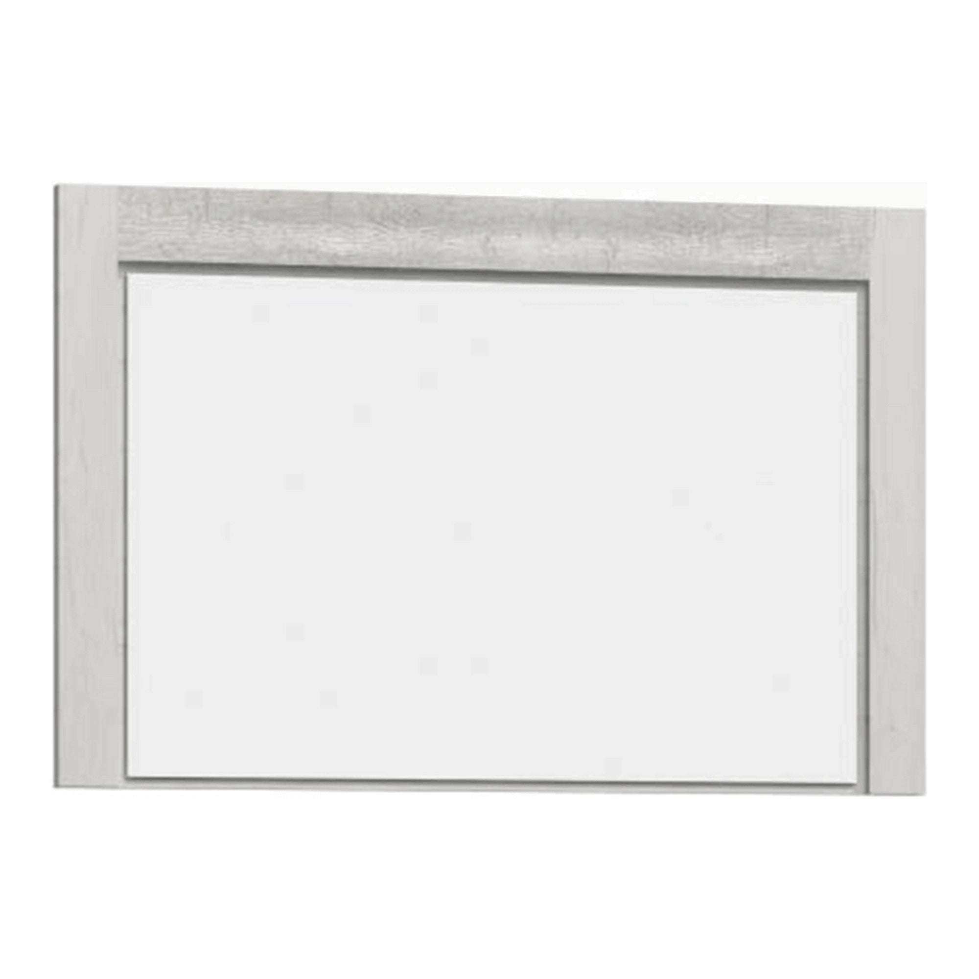 Oglinda INFINITY I-12, frasin alb, PAL melaminat, 120x2x80 cm