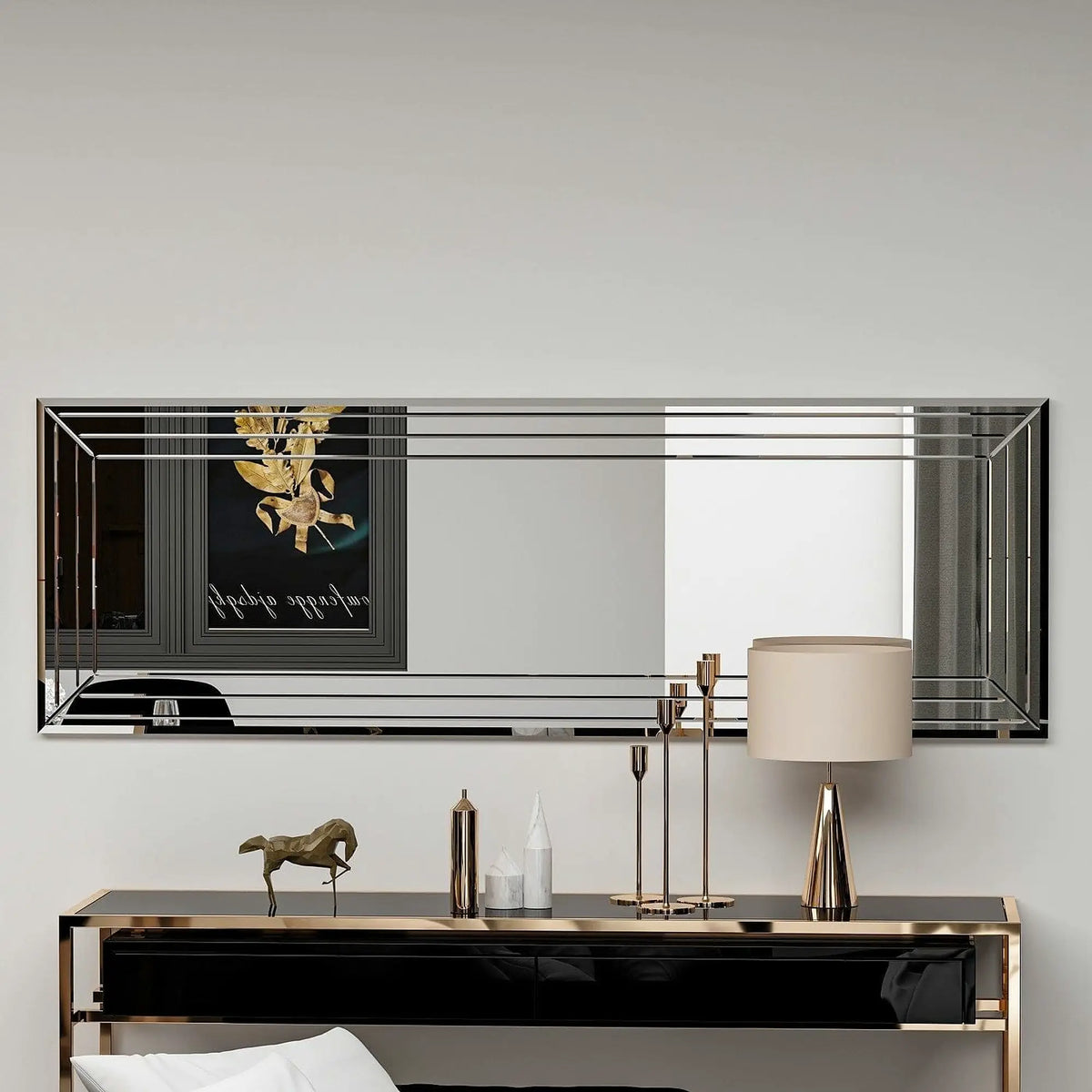 Oglinda NEOM, argintiu, 40x2x120 cm