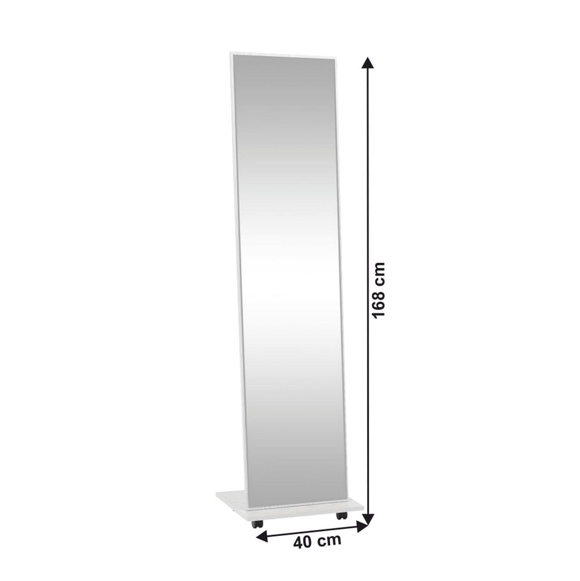 Oglinda NEPTUN, alb, 40x168 cm