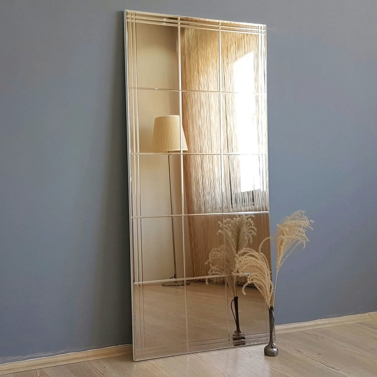 Oglinda NSTLA308d, argintiu, 62x2x130 cm