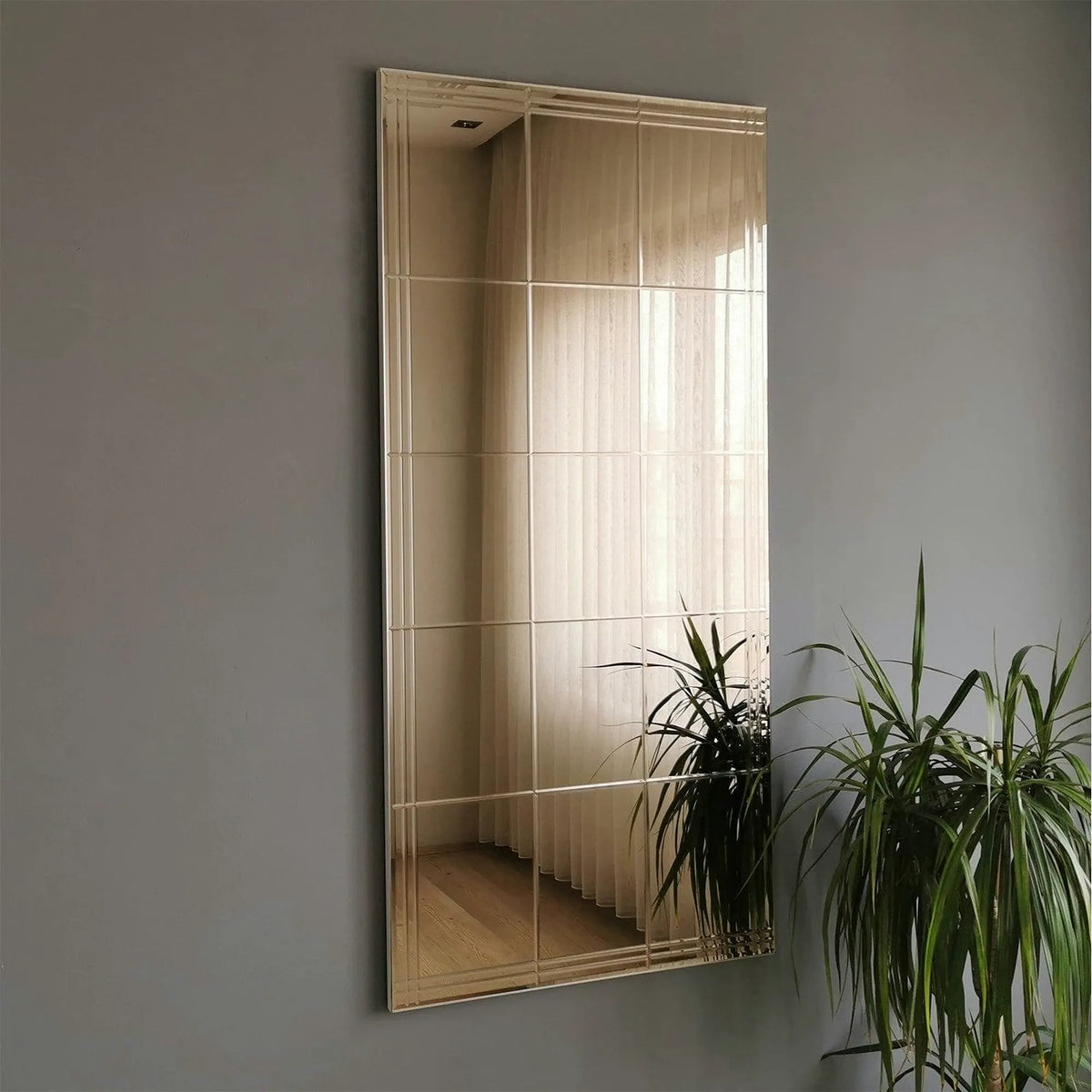 Oglinda NSTLA308d, argintiu, 62x2x130 cm