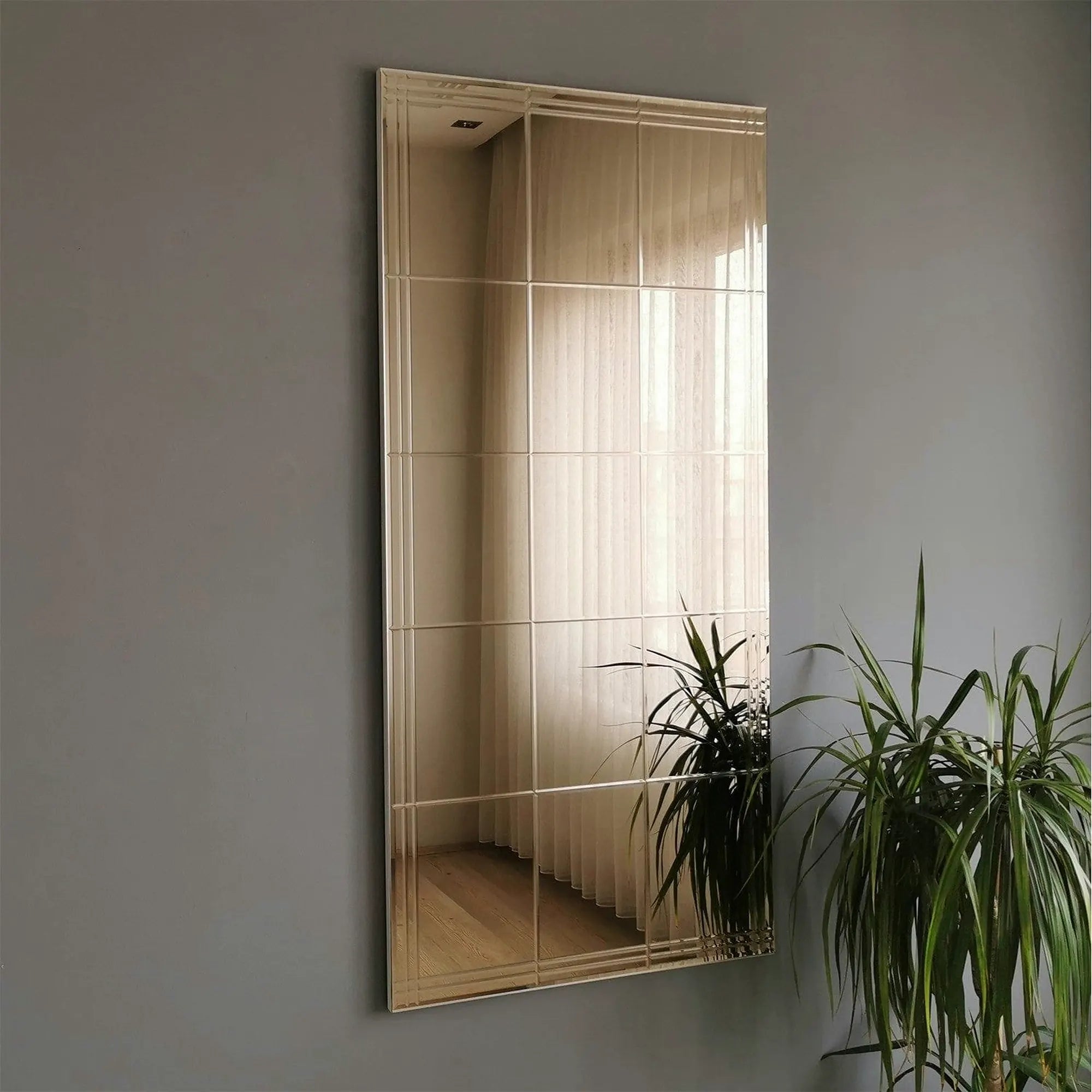 Oglinda NSTLA308d, argintiu, 62x2x130 cm