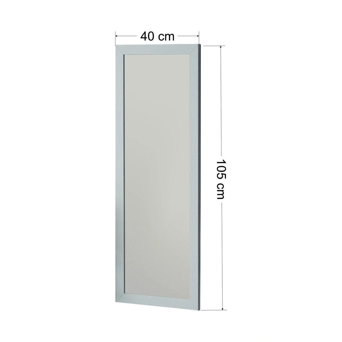 Oglinda OVEA, alb, 40x2x105 cm