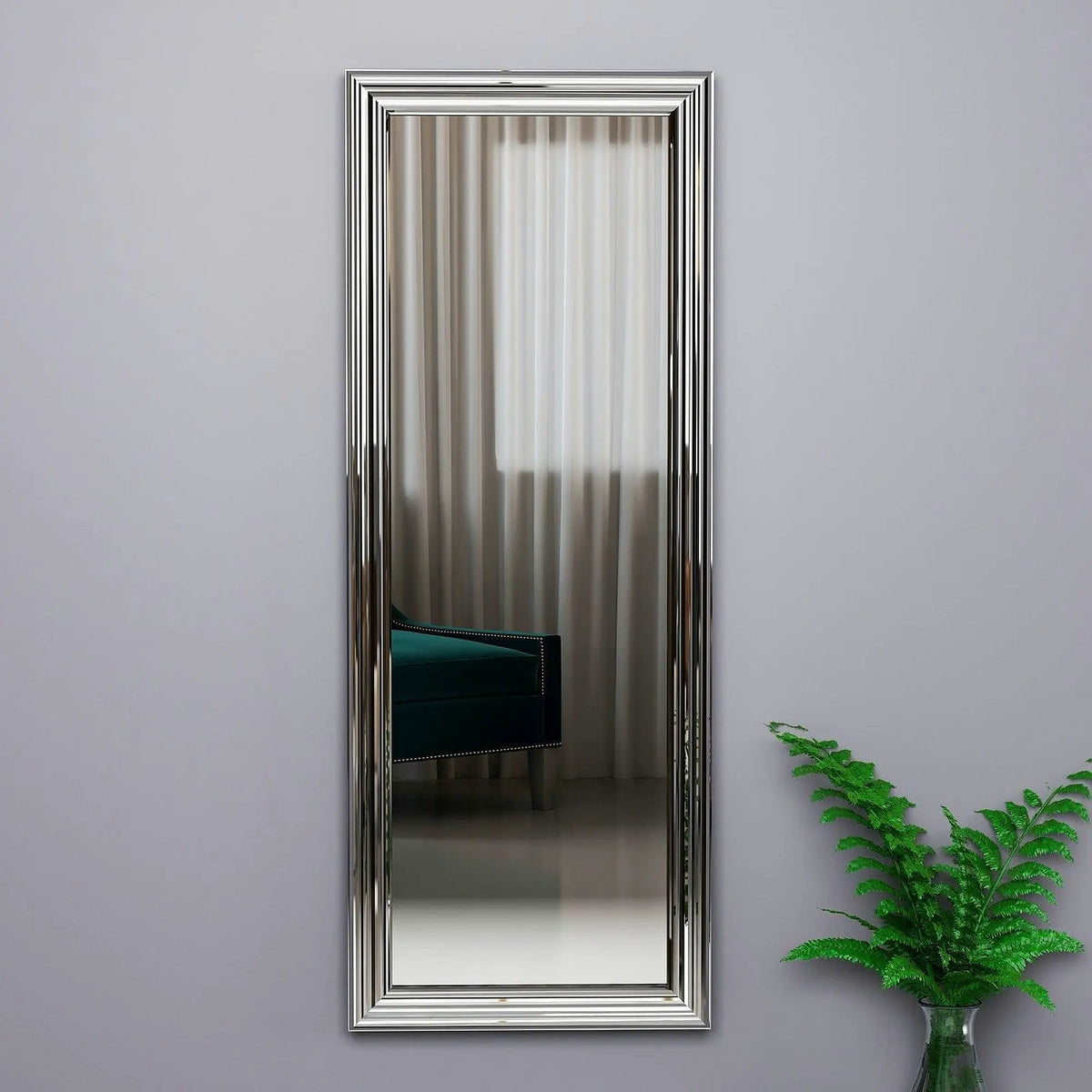Oglinda SMOOTH, argintiu, 40x3x105 cm