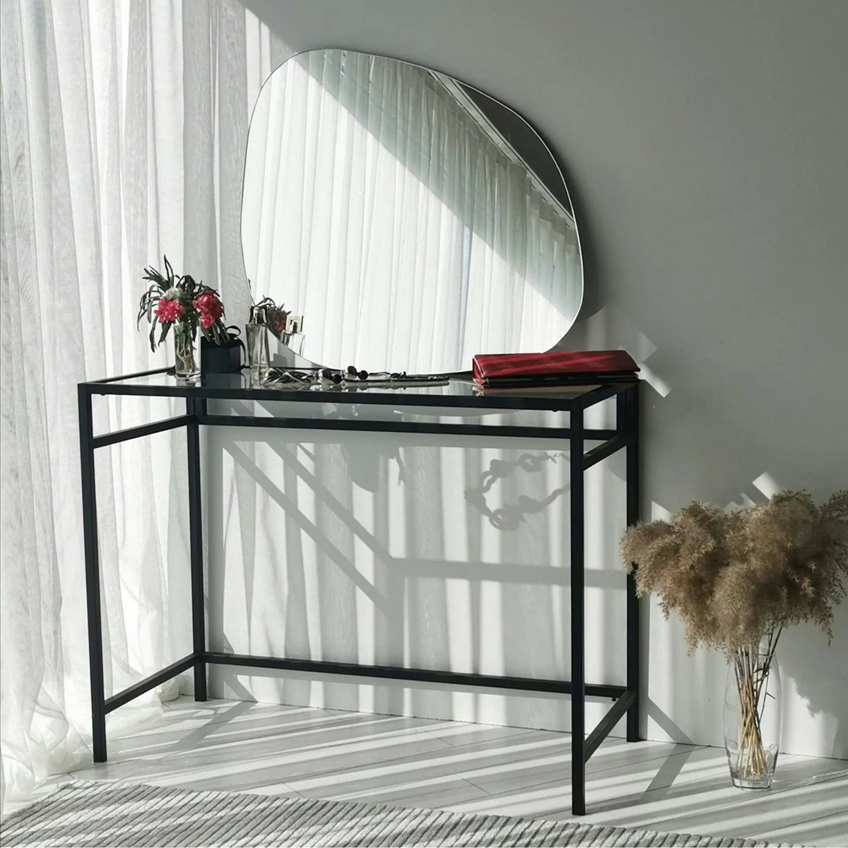 Oglinda SOHO ANYA, negru, 85x2x67 cm