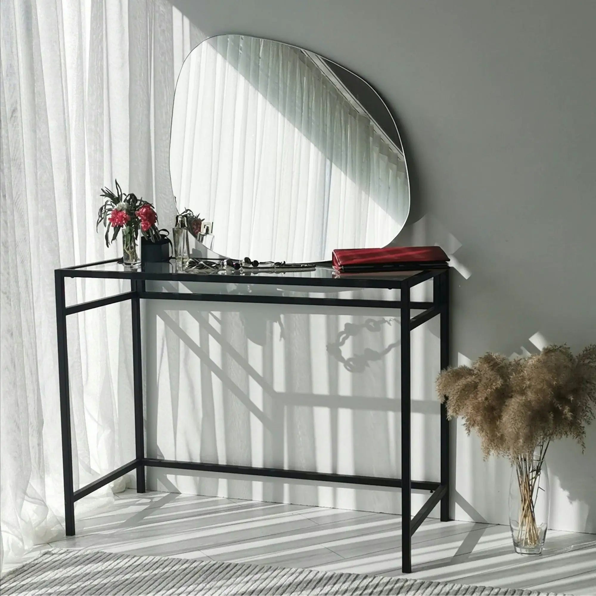 Oglinda SOHO ANYA, negru, 85x2x67 cm