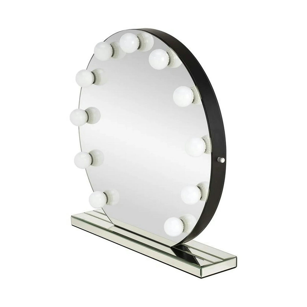 Oglinda TORANO, argintiu, cu iluminare LED, 70x70 cm