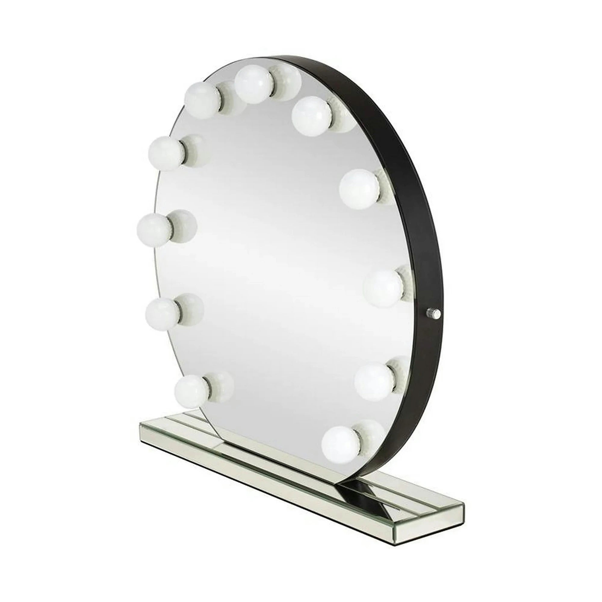 Oglinda TORANO, argintiu, cu iluminare LED, 70x70 cm