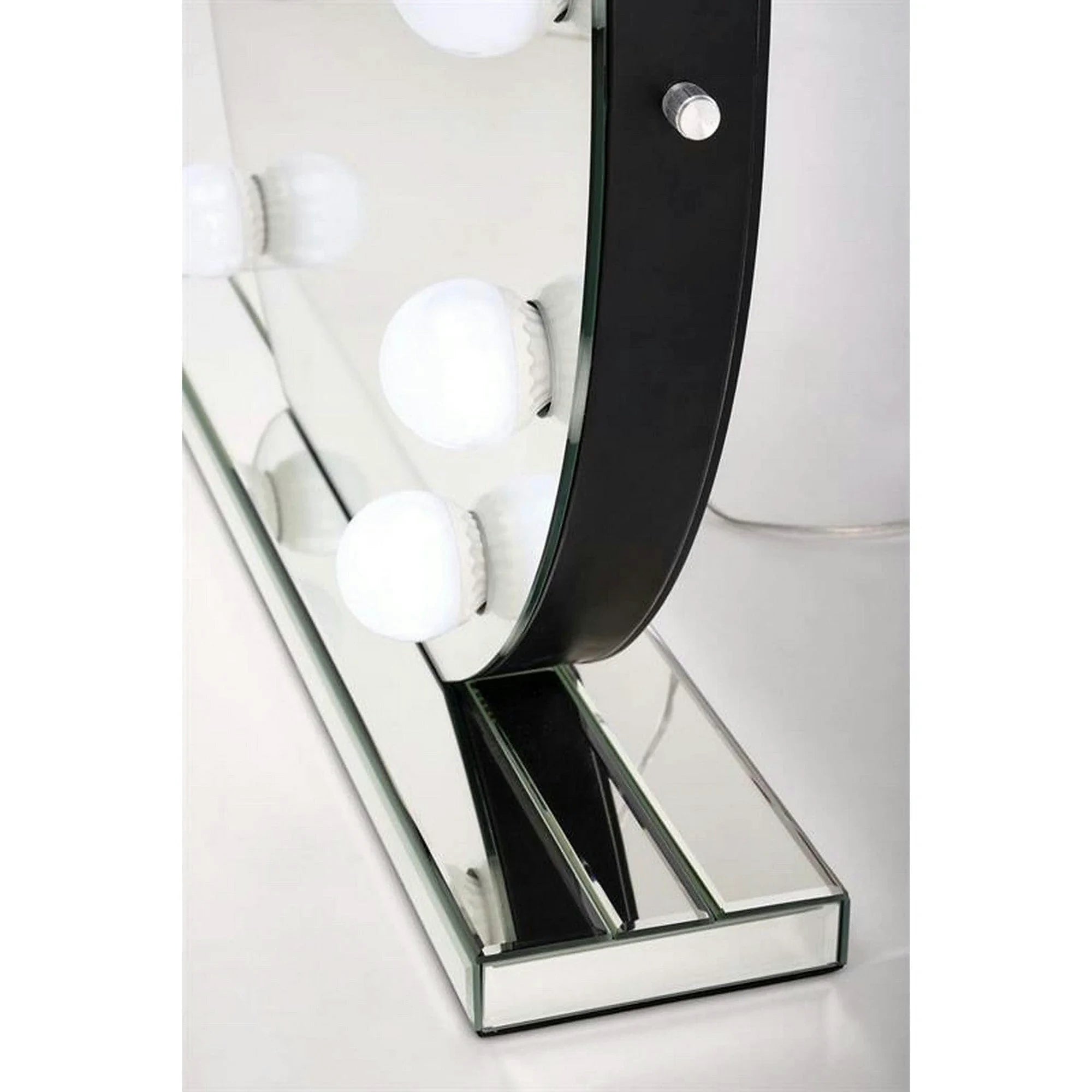 Oglinda TORANO, argintiu, cu iluminare LED, 70x70 cm