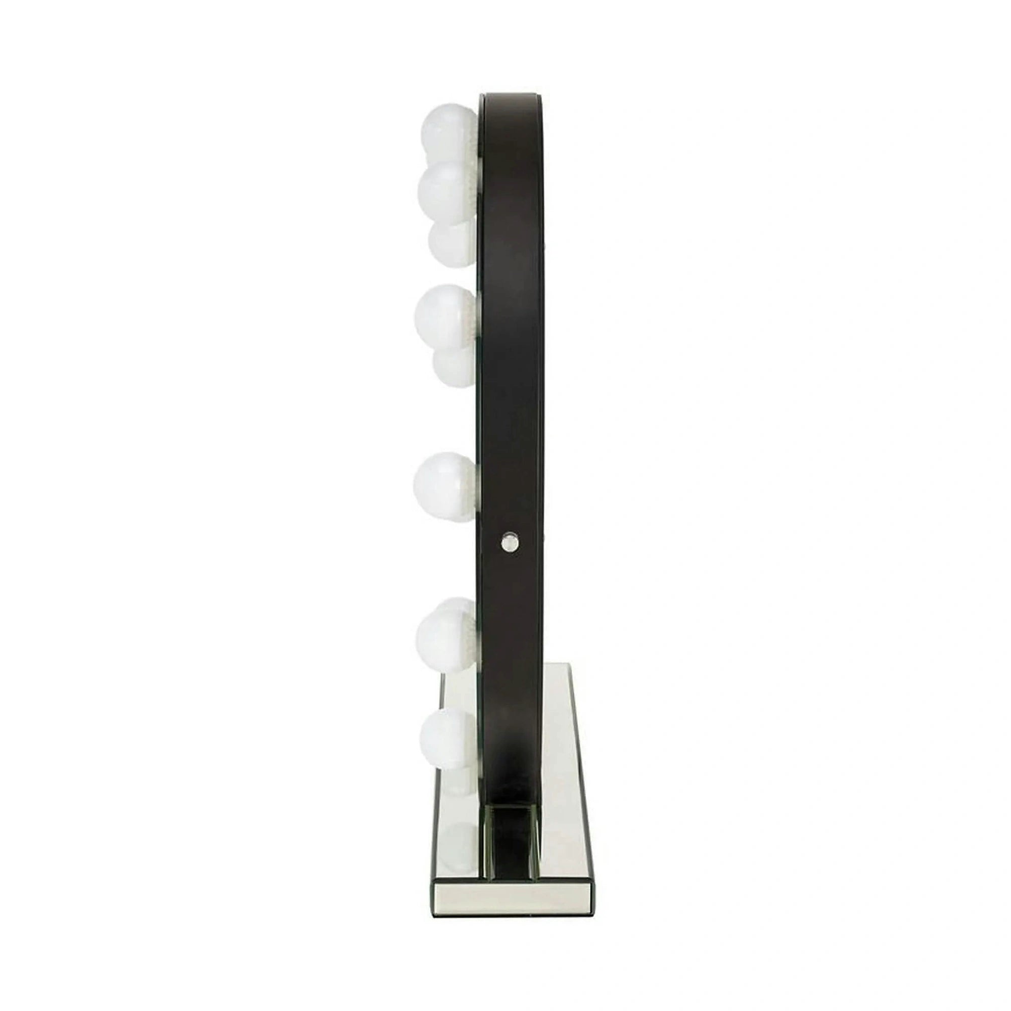 Oglinda TORANO, argintiu, cu iluminare LED, 70x70 cm
