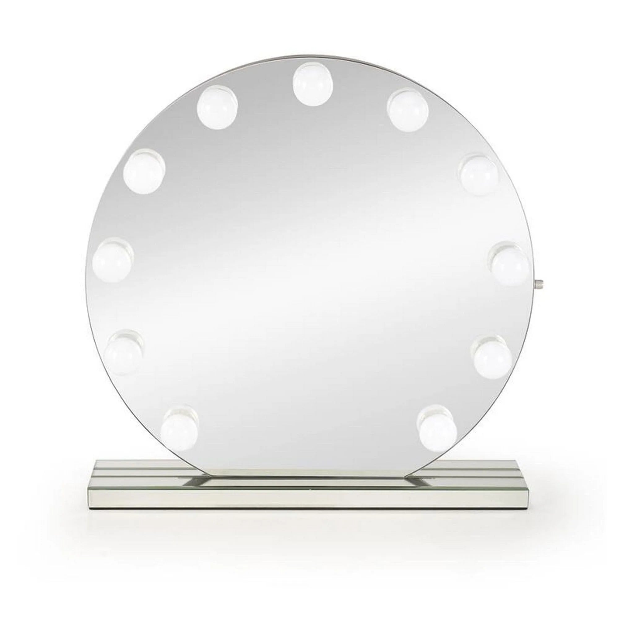 Oglinda TORANO, argintiu, cu iluminare LED, 70x70 cm