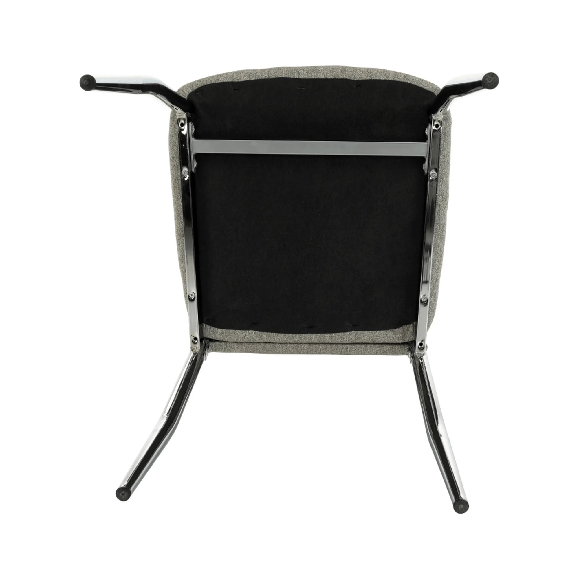 Scaun bucatarie OLIVA NEW, bej/crom, textil/metal, 42x52x97 cm