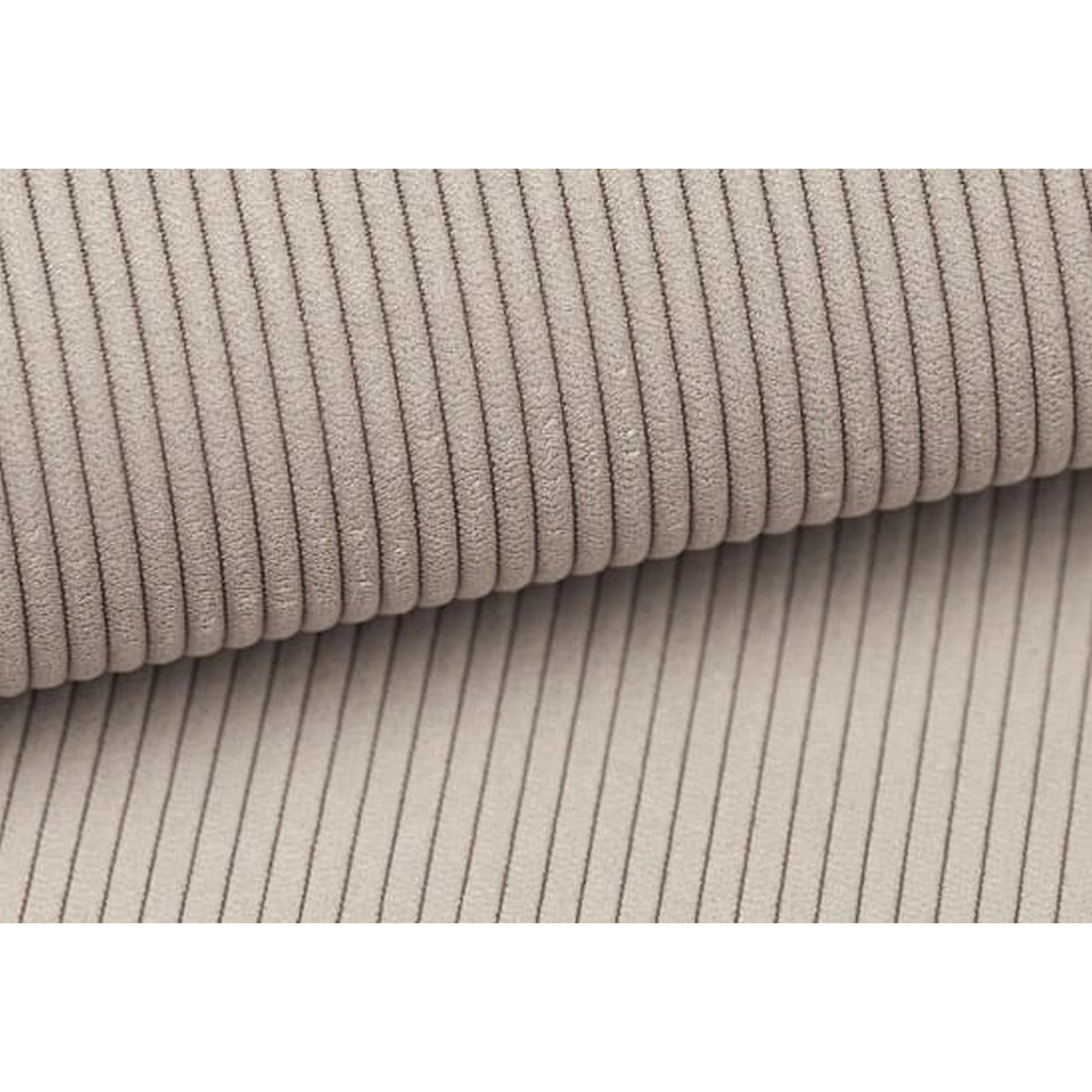 Pat tapitat boxspring LUCIO 180x200, stofa catifelata bej deschis - Ontario 02, Gama Premium, cu saltele si topper