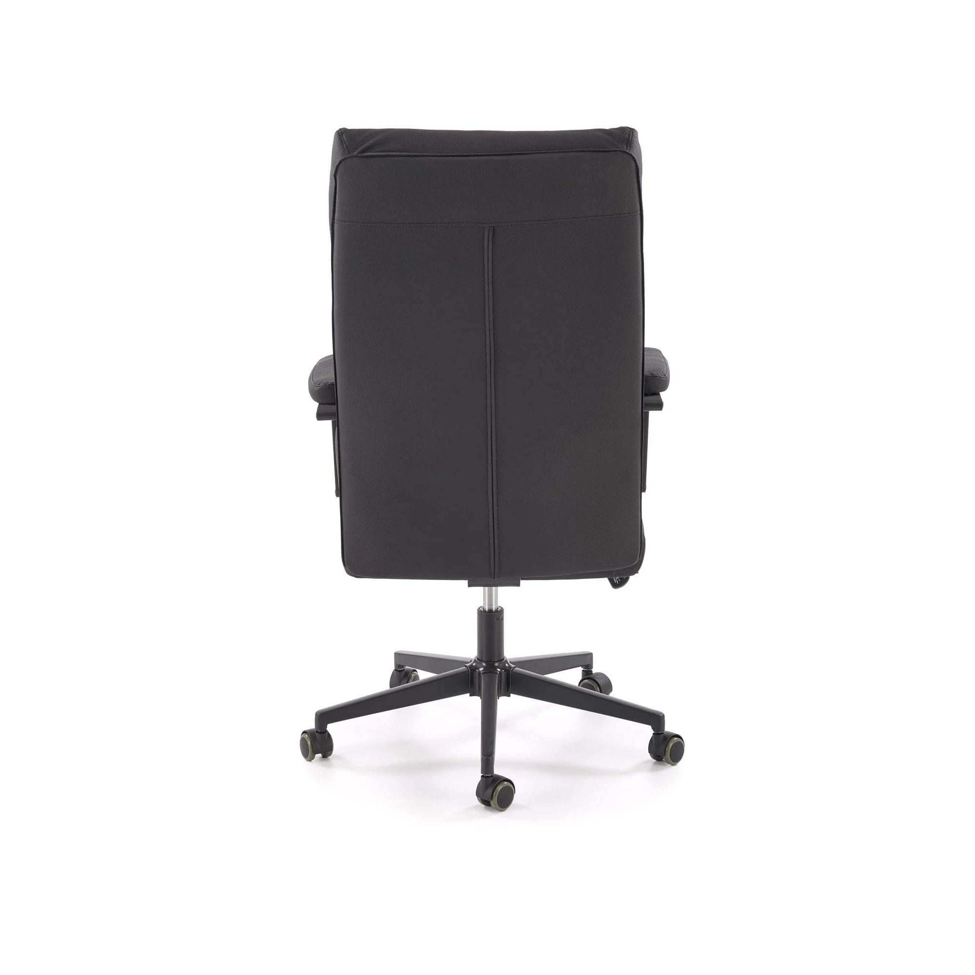 Scaun birou ADRIANO 2, negru, piele ecologica, 65x70x104-110 cm