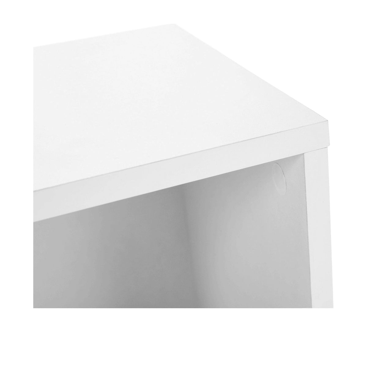 Organizator FERIA, DTD laminat, alb/maro, 112x27x61 cm