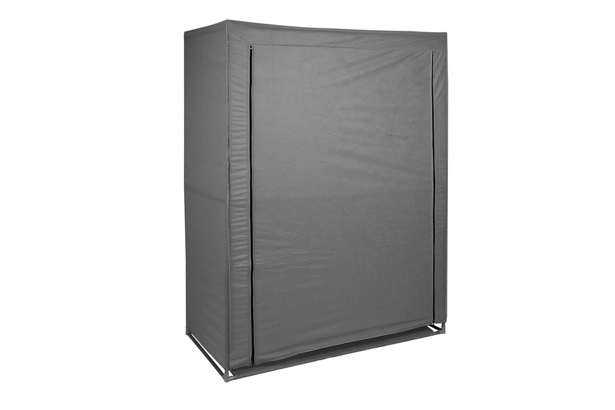 Organizator garderoba 379VLV2205, gri, material textil/metal, 118x45x158 cm