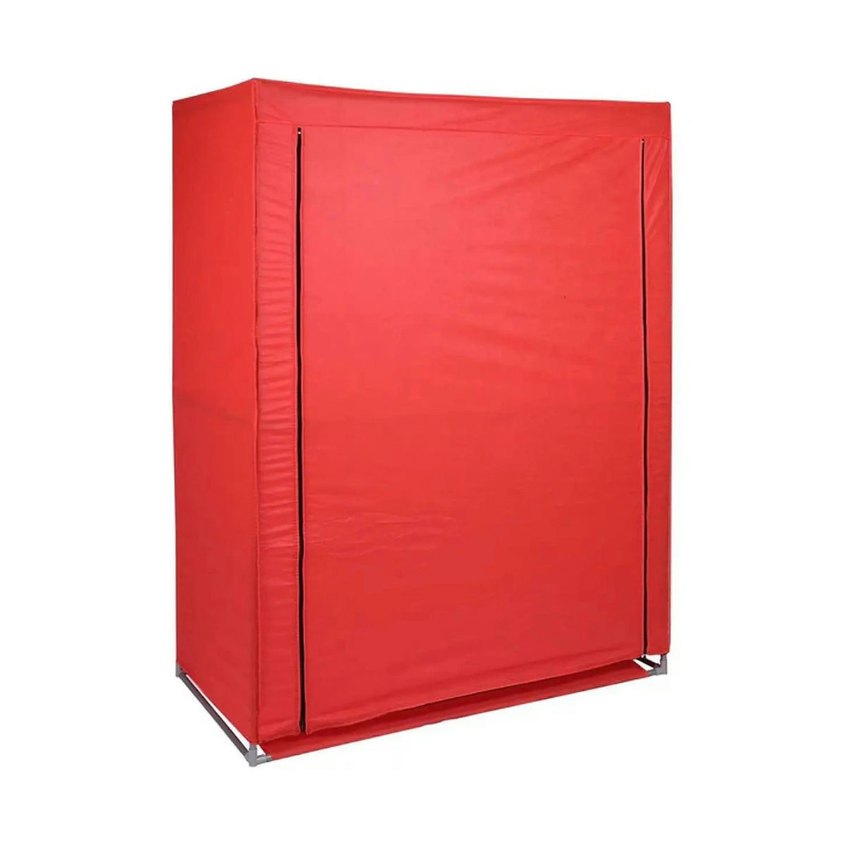 Organizator garderoba 379VLV2206, rosu, material textil/metal, 118x45x158 cm