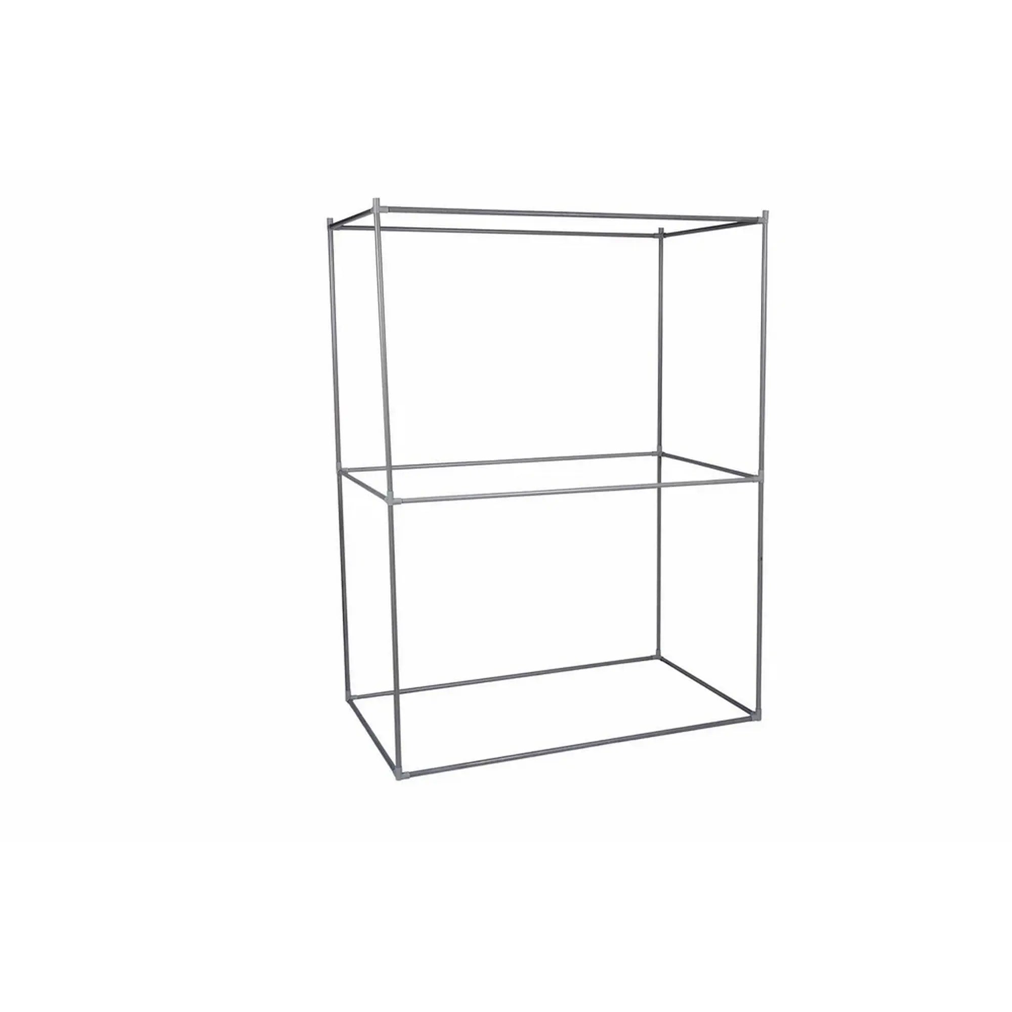 Organizator garderoba 379VLV2206, rosu, material textil/metal, 118x45x158 cm