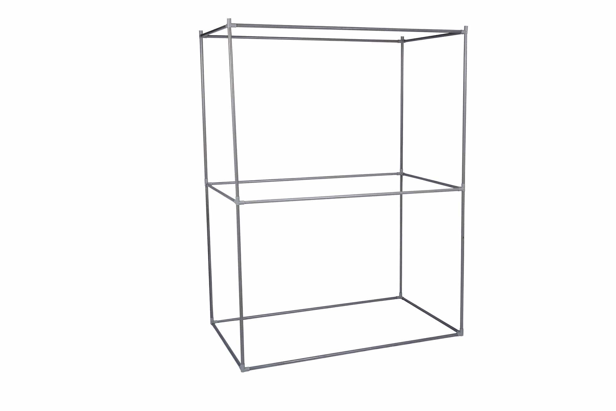 Organizator garderoba 379VLV2207, albastru inchis, material textil/metal, 118x45x158 cm