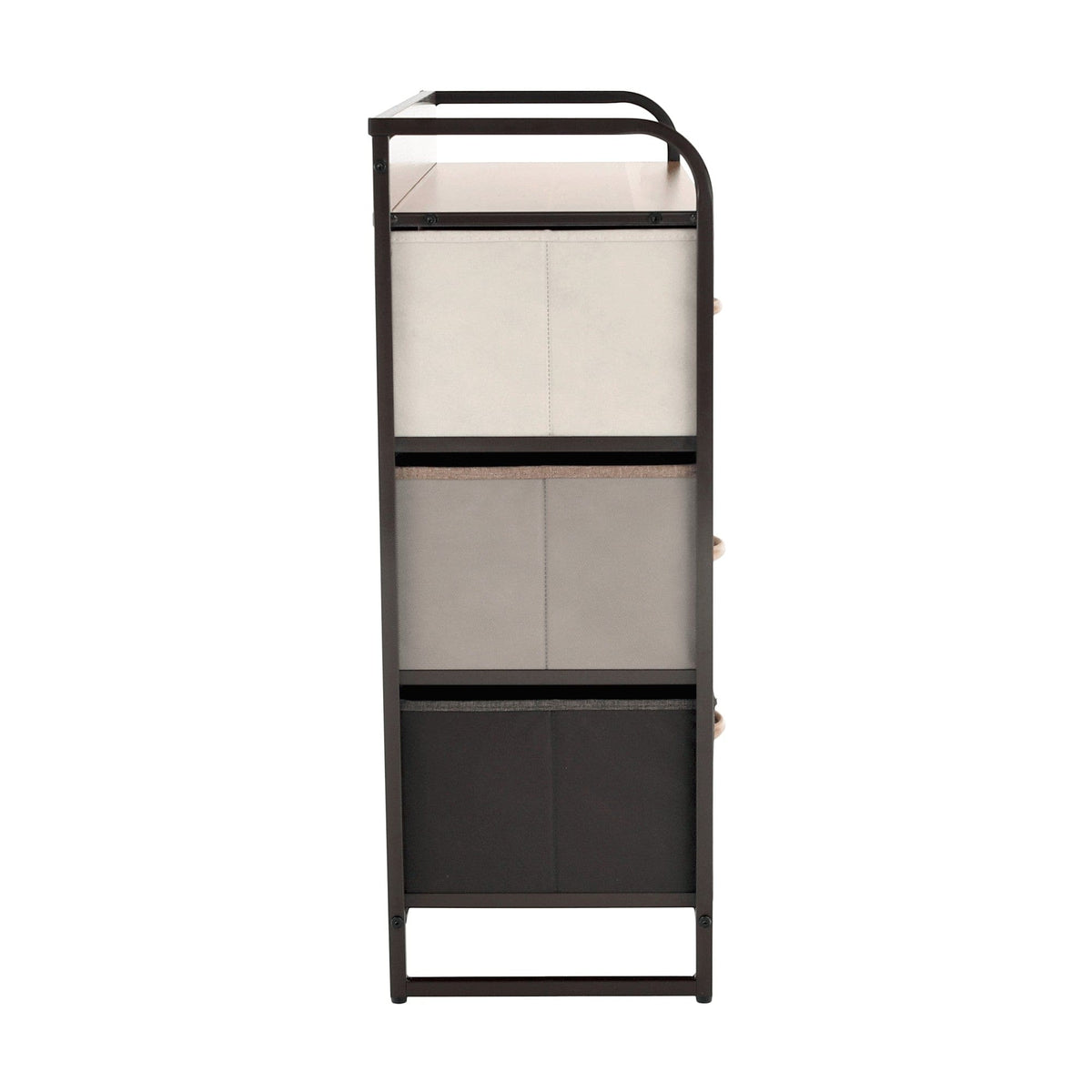 Organizator HAZEL TYP 3, bej/maro/negru, 80x29x79 cm