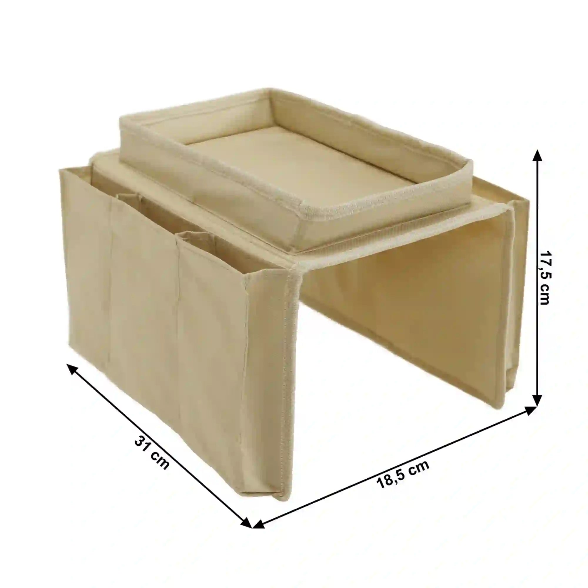 Organizator IPRES, bej, poliester, 53x31 cm