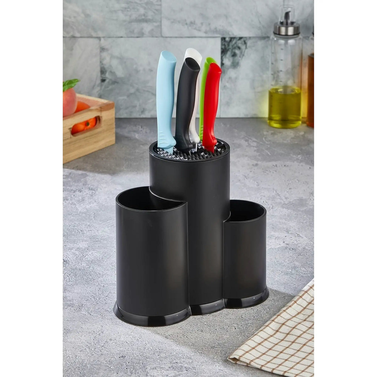Organizator LV-293S, negru, plastic, 22x12x22 cm