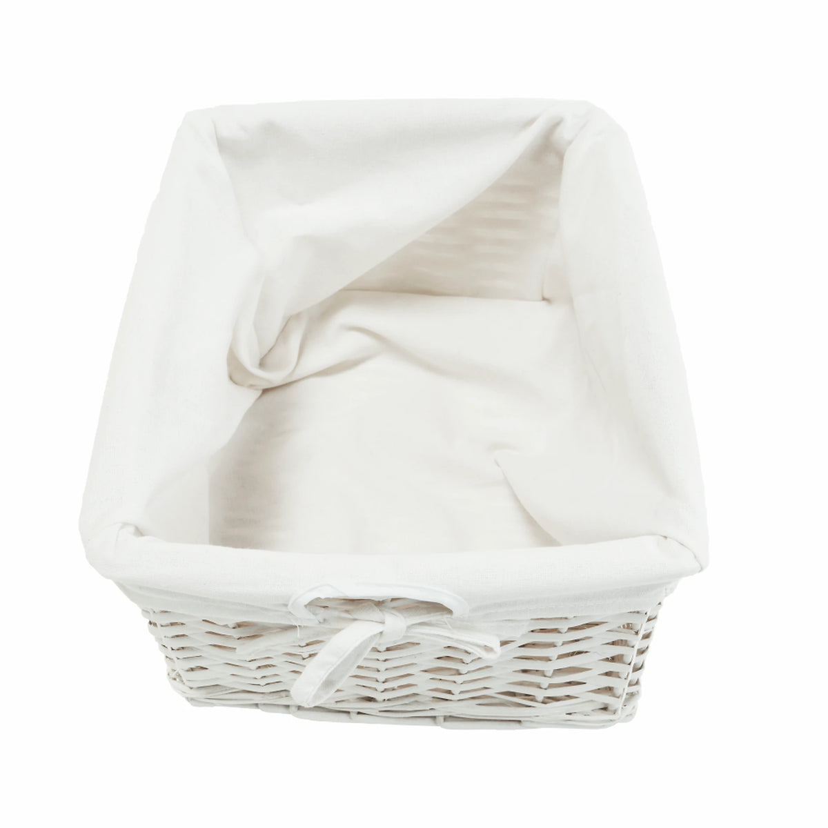 Organizator RAFAELLO 9, alb, material textil/lemn, 94x37x76 cm